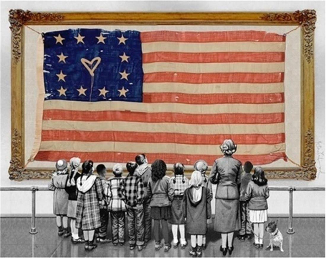 Old Glory by Mr. Brainwash: One Old Glory by Mr. Brainwash. Comes with CoA.
