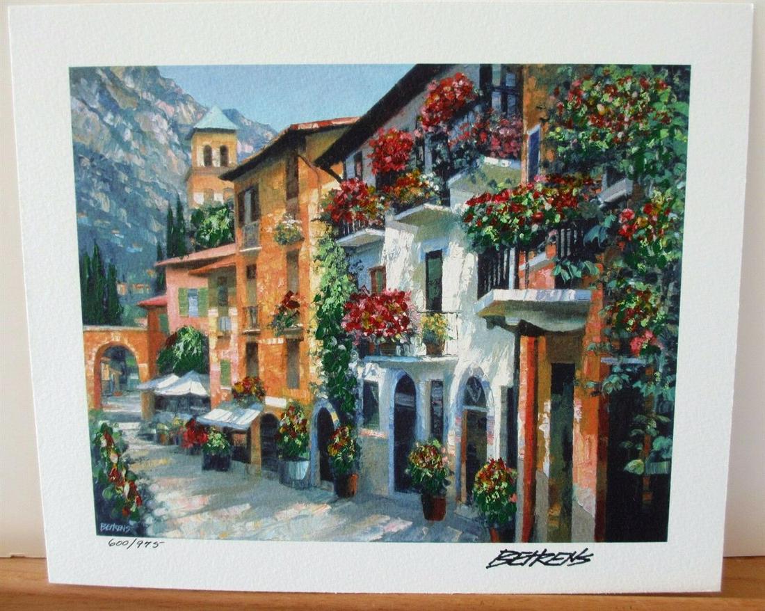 Howard Behrens "Village Hideaway (paper)": Howard Behrens "Village Hideaway (paper)" Hand Signed and Numbered Limited Edition Serigraph on Paper Dimensions: 8 x 10 inches (Note: edition number received may differ from photo)