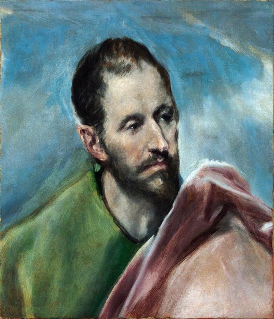 El Greco - Saint James the Younger: Artist: El Greco - Title: Saint James the Younger - Medium: Fine Art Reproduction Giclee on Canvas - Image Size: Approximately 32 inches x 27.5 inches - Unframed on Unstretched Canvas - Biography: Dom