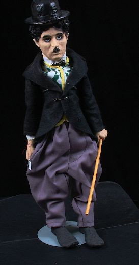 1972 18" Milton Bradley Charlie Chaplin Doll NS28: 1972 18 Milton Bradley Charlie Chaplin Doll NS28 - Excellent Condition! SALKA. Vintage 1972 18" "Charlie's Back" Charlie Chaplin doll, Bubbles, Inc. Cadeaux Div. A Milton Bradley Corp. He is wearing a
