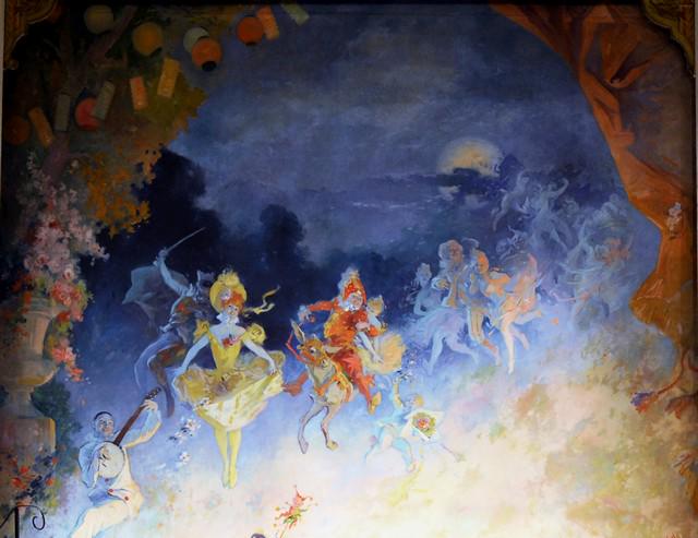 Jules Cheret - Musee Grevin: Artist: Jules Cheret - Title: Musee Grevin - Medium: Fine Art Giclee on Canvas - Image Size: Approximately 15.5 inches x 20 inches - Unframed on Unstretched Canvas - Biography: Jules Cheret (French, 1