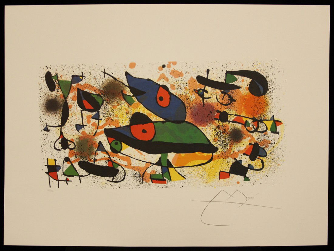 Joan Miro "Sculpture II" Fine Art Print AP138: "Joan Miro "Sculpture II" Fine Art Print AP138. Excellent Condition! AU9QB. One fine art print of "Sculpture II" by Joan Miro. Limited edition hand numbered print of 500 with Certificate of Authentici