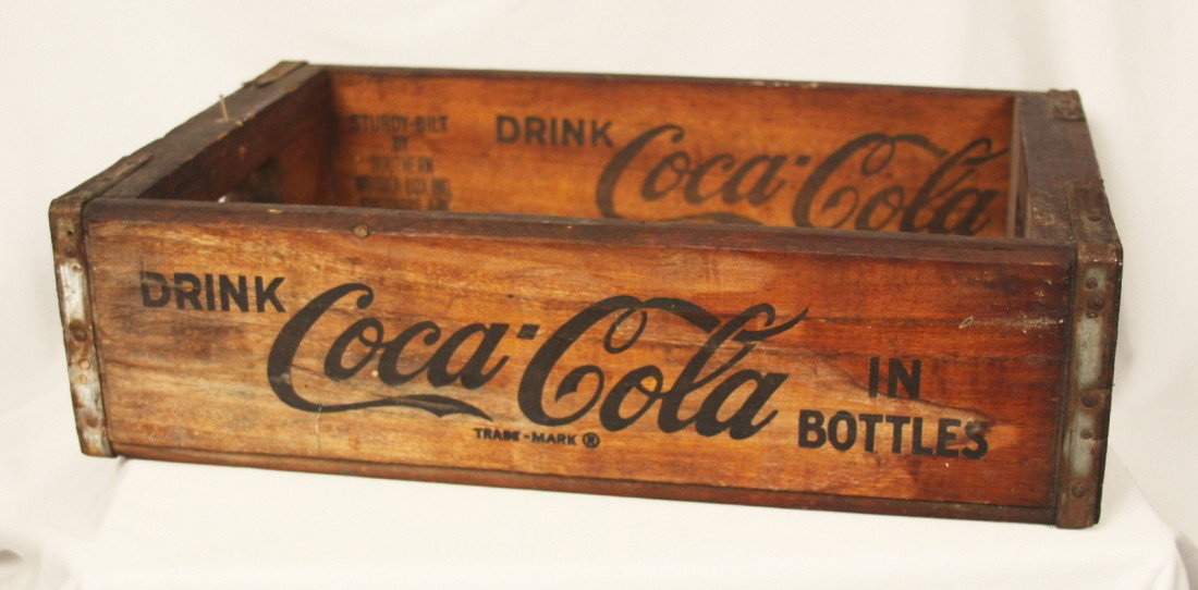 Vintage Coca Cola Crate BD193: "Vintage Coca Cola Crate BD193. As-Is Condition! CZ61FT. Vintage Coca Cola crate. On the incside it is stamped with "Sturdy Bilt by Southern Wooden Box Inc. Jonesboro, Ark. 4-66". Thank you for viewin
