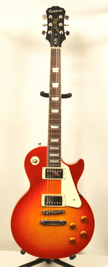 Epiphone LES PAUL Standard Electric Guitar MGUI8: "Epiphone LES PAUL Standard Electric Guitar MGUI8. Like New Condition! BT171SH. This is an Ephiphone Les Paul Standard electric guitar that delivers all the signature sound of a Gibson Les Paul at a f