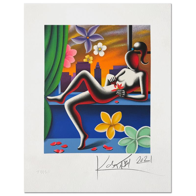 The Enigma of love by Kostabi, Mark: The Enigma of love by Kostabi, Mark. "The Enigma of love" is a limited edition serigraph on paper by Mark Kostabi. The piece is numbered and hand signed by the artist and comes with a Certificate of A