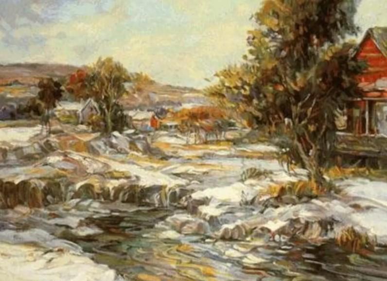 The Thaw by Henri Plisson on paper: Serigraph on paper, 24 x 18, unframed w/COA