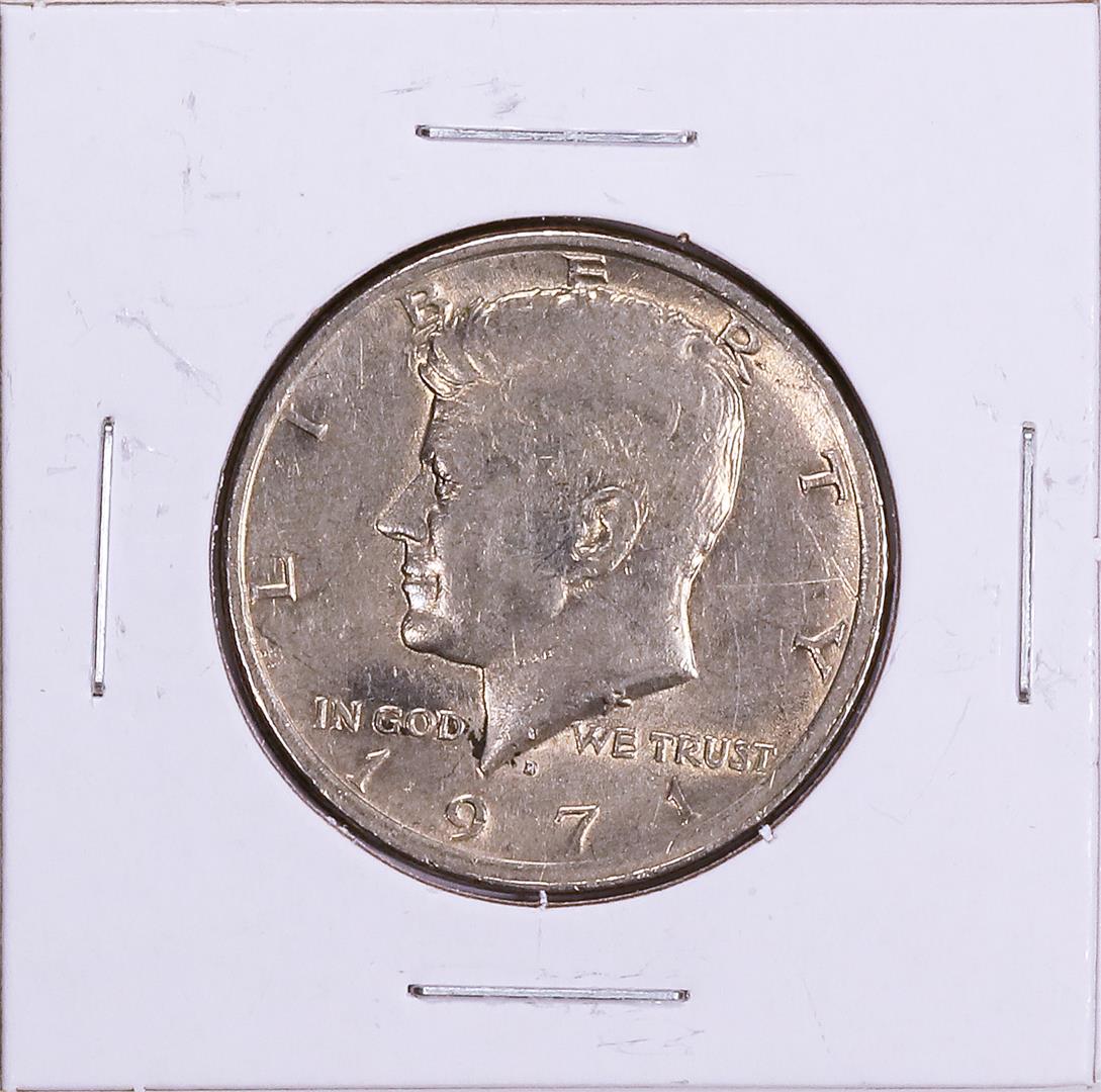 1971 Kennedy Half Dollar Coin: One 1971 Kennedy Half Dollar Coin. Great for any collection!