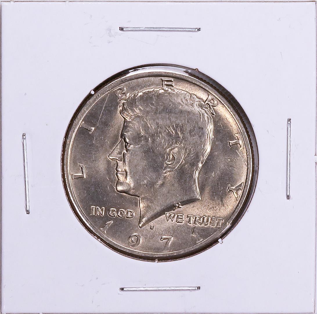 1971 Kennedy Half Dollar Coin: One 1971 Kennedy Half Dollar Coin. Great for any collection!