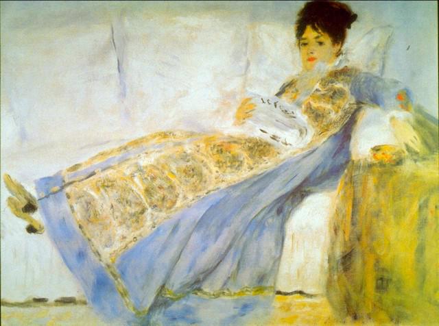 Renoir - Le Figaro: Artist: Pierre-Auguste Renoir 1841-1919 - Title: Le Figaro - Medium: Fine Art Reproduction Giclee on Canvas - Image Size: Approximately 15 inches x 20 inches - Unframed on Unstretched Canvas - Biograp