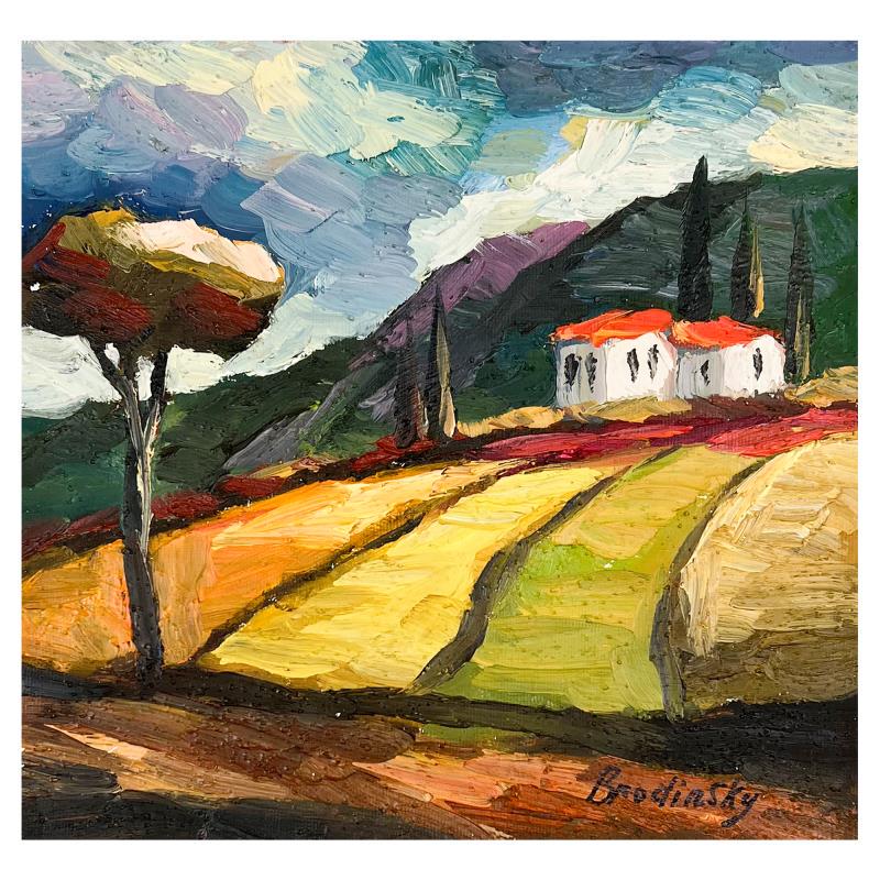 Untitled by Brodinsky Original: Untitled by Brodinsky Original. Please see photos and description for all available information. This is an original painting oil on canvas by Slava Brodinsky. Hand signed by the artist, this piece co