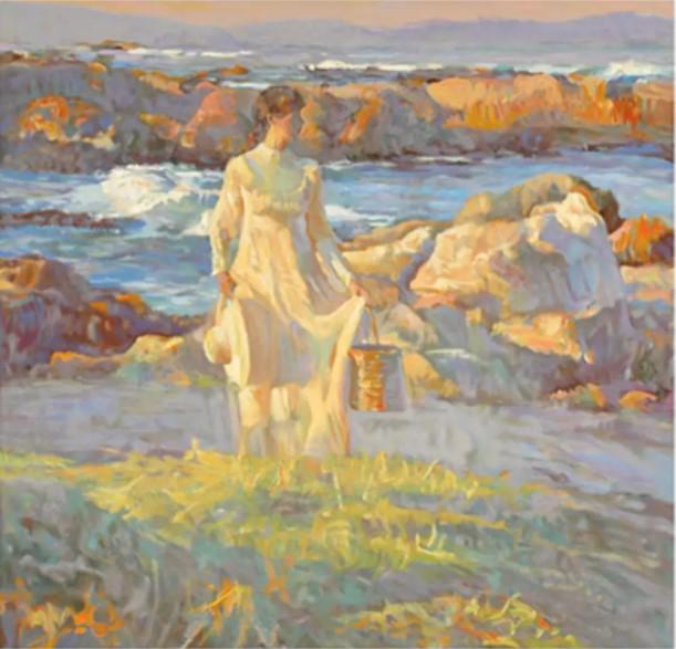 Reflections at Dawn by Don Hatfield on paper: Serigraph on paper, 25 x 26, unframed w/COA