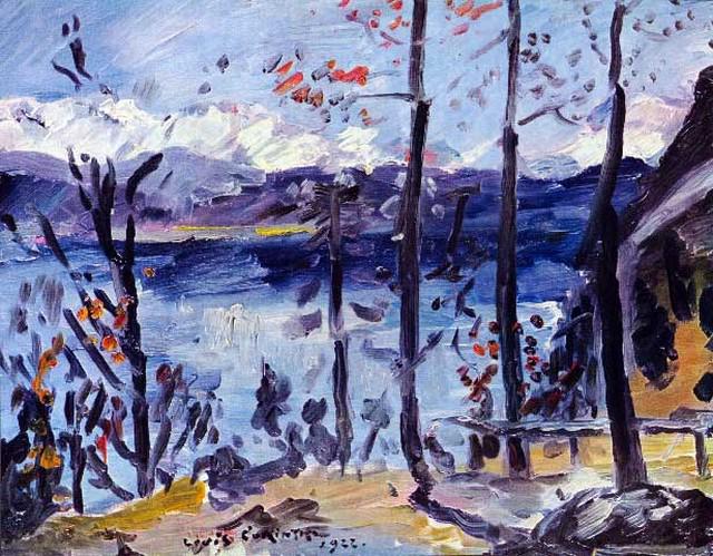 Corinth - Easter at Walchensee: Artist: Lovis Corinth - Title: Easter at Walchensee - Medium: Fine Art Reproduction Giclee on Canvas - Image Size: Approximately 15.5 inches x 20 inches - Unframed on Unstretched Canvas - Biography: L