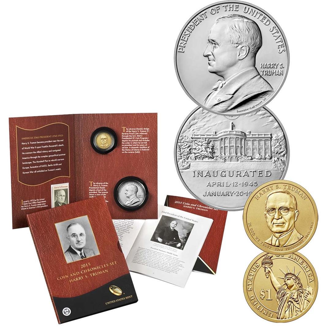 NGC Graded 2015 Coin and Chronicles Set - Harry S. Truman: One NGC Graded 2015 Coin and Chronicles Set - Harry S. Truman.