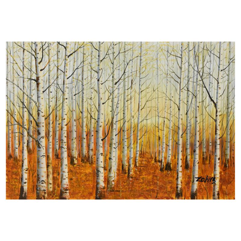 Untitled by Zahra Original: Untitled by Zahra Original. Please see photos and description for all available information. This is an original oil painting on canvas by Zahra, hand signed by the artist. Includes Letter of Authenti