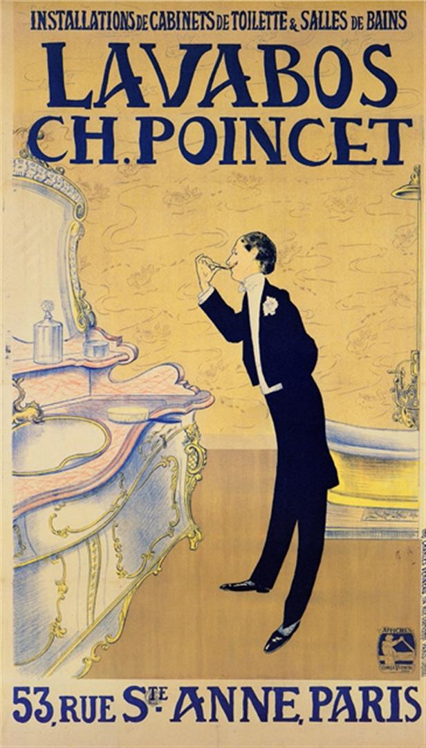 Anonymous - Lavabos Ch. Ponchet: Artist: Anonymous Title: Lavabos Ch. Ponchet Medium: Fine Art Reproduction Giclee on Canvas Image Size: Approximately 20 inches x 11.5 inches Unframed on Unstretched Canvas