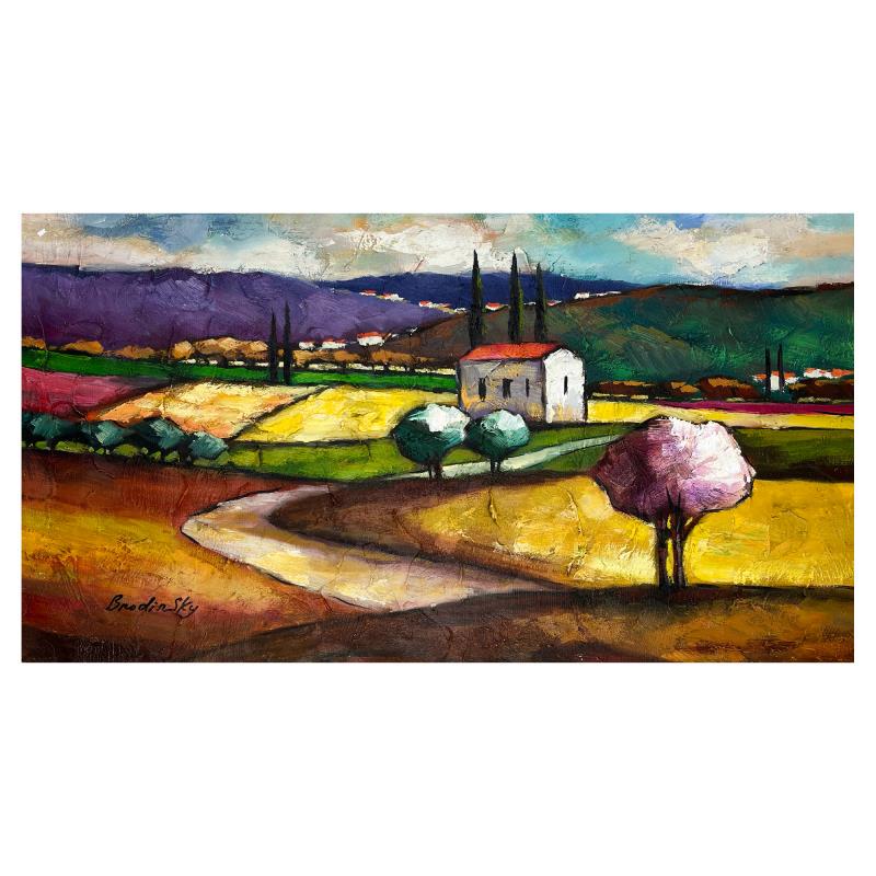 Untitled by Brodinsky Original: Untitled by Brodinsky Original. Please see photos and description for all available information. This is an original painting oil on canvas by Slava Brodinsky. Hand signed by the artist, this piece co