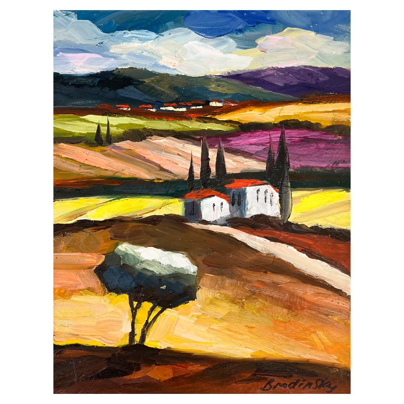 Untitled by Brodinsky Original: Untitled by Brodinsky Original. Please see photos and description for all available information. This is an original painting oil on canvas by Slava Brodinsky. Hand signed by the artist, this piece co