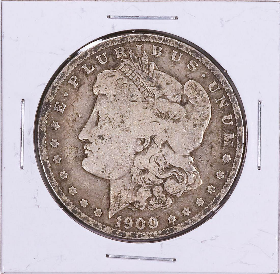 1900 Morgan Silver Dollar Coin: One 1900 Morgan Silver Dollar Coin. Great for any collection!