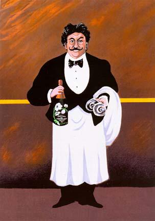 Guy Buffet "Sommelier 2000": Guy Buffet "Sommelier 2000" - is a limited edition lithograph on paper, 24x18 inches, signed and numbered by artist.