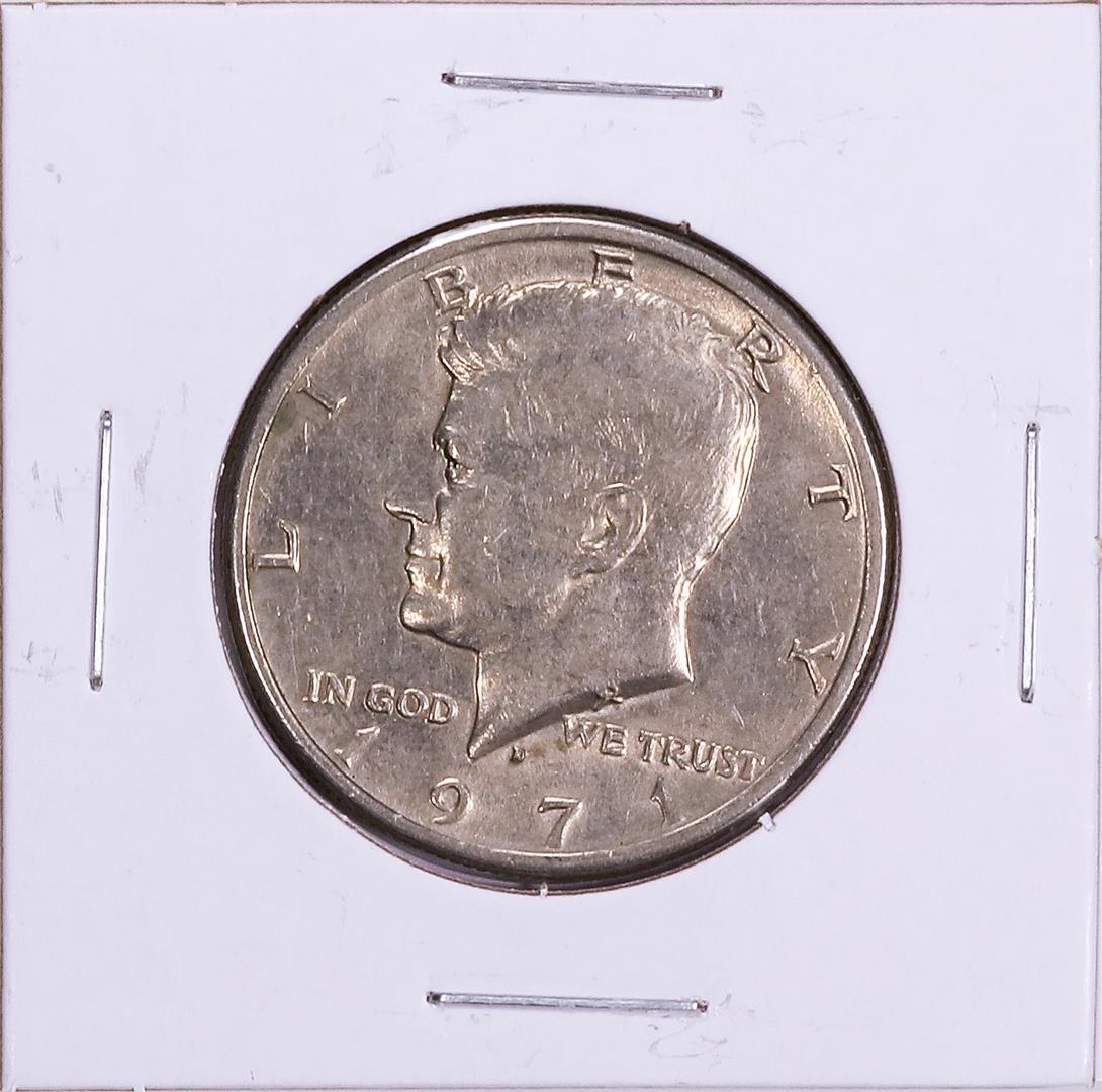 1971 Kennedy Half Dollar Coin: One 1971 Kennedy Half Dollar Coin. Great for any collection!