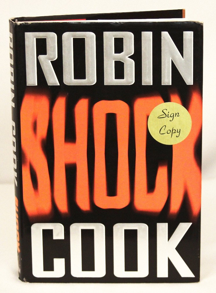 Autographed Copy of "Shock" BK45: "Autographed Copy of "Shock" BK45. As-Is Condition! BN62RK. This copy of "Shock" is autographed by the author, Robin Cook. Thank you for viewing this lot. We are always adding new inventory and new au