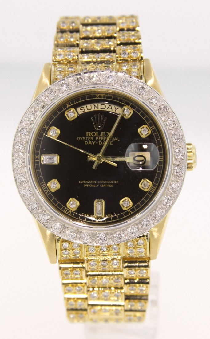 Rolex 18KT Yellow Gold Super President Style DayDate Wr: Gents Rolex 18KT Yellow Gold Super President Style DayDate Wristwatch A3400. Excellent Condition! VR14501XR. One gents, hand crafted and machine milled Vintage Rolex DayDate model Super President styl