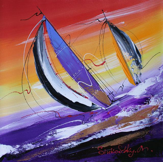 SINKOVSKY ** DAY DREAM ** ORIGINAL ACRYLIC: SINKOVSKY ** DAY DREAM ** ORIGINAL ACRYLIC . Artist: Natalia Sinkovsky - Title: Day Dream - Medium: Original Acrylic on Canvas - Signature: This one-of-a-kind work is hand-signed by the artist at the 