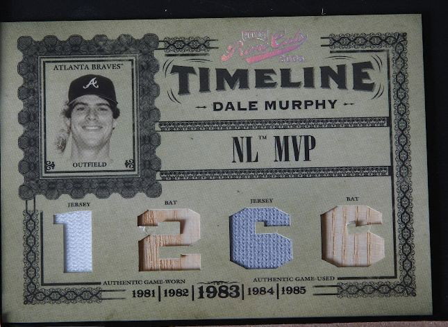 2005 Prime Cuts Dale Murphy Jersey & Bat Card 40/50 C32: "2005 Prime Cuts Dale Murphy Jersey & Bat Card 40/50 C32 As-Is Condition - Thank you for viewing this lot. We are always adding new inventory and new auctions, so check back often. We appreciate your 