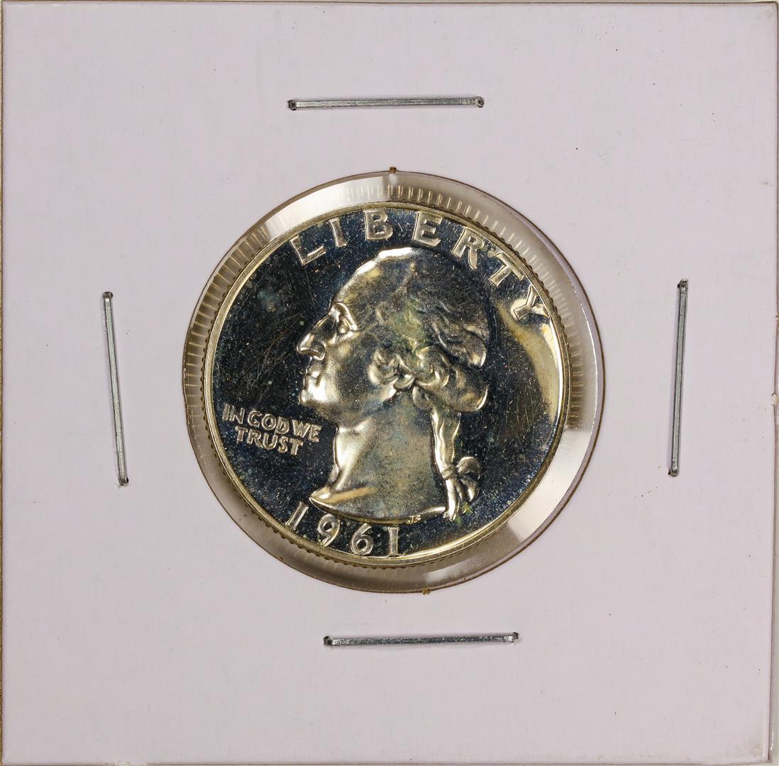 1961 Quarter Dollar Coin w/case: One 1961 Quarter Dollar Coin w/case.