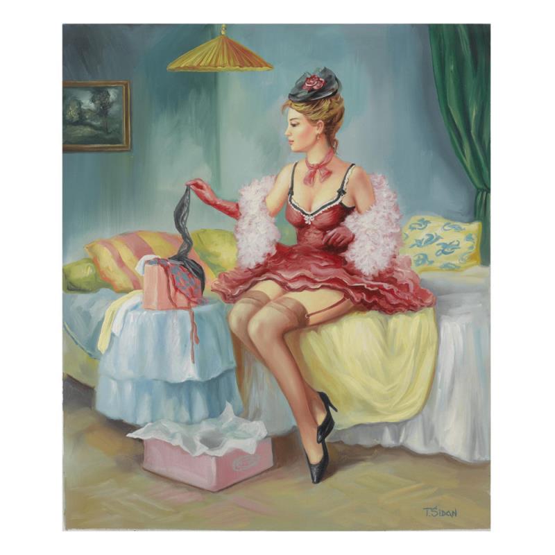 Ana by Sidan, Taras: Ana by Sidan, Taras. "Ana", is a limited edition Giclee on Canvas by Taras Sidan. Numbered and hand signed, this piece is accompanied by a letter of authenticity. Measures approximately 24" x 20" (ima
