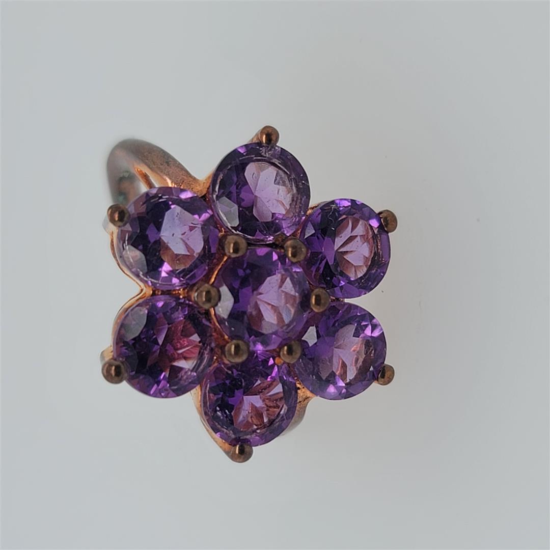 Sterling Silver Ring: One Sterling Silver Ring. The ring size is 8.25. Contains semiprecious stones.