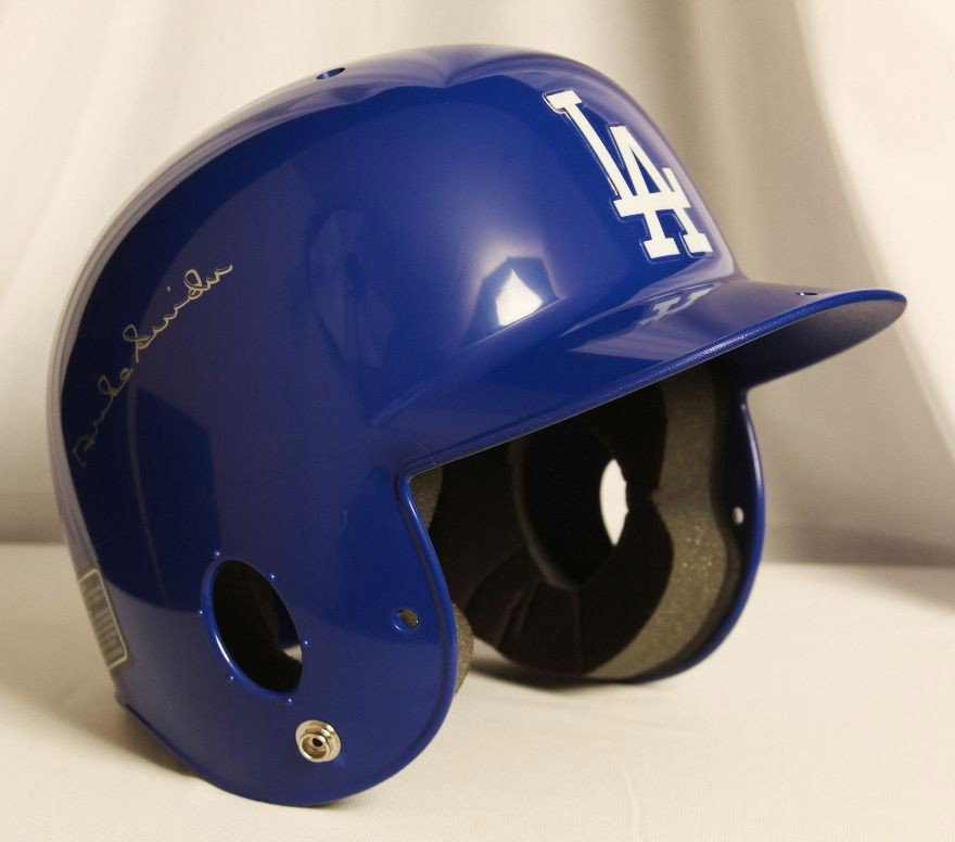 Autographed Duke Snider Helmet 1: Autographed Duke Snider Helmet 1. Excellent Condition! VC15LA. Los Angeles Dodgers signed Edwin Duke" Snider baseball helmet. Edwin "Duke" Snider, a Hall of Famer who was once one of the kings of New 