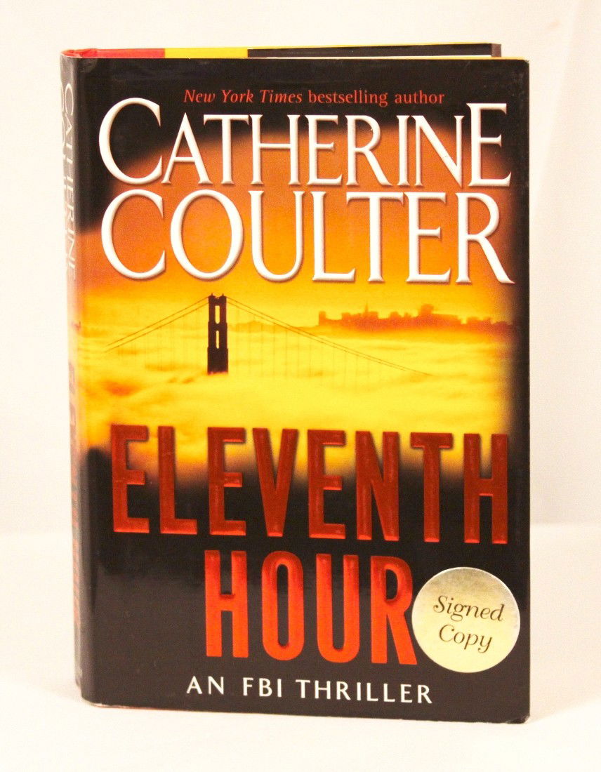 Autographed Copy of "Eleventh Hour" BK47: "Autographed Copy of "Eleventh Hour" BK47. As-Is Condition! EY62RL. This copy of "Eleventh Hour" is autographed by the author, Catherine Coulter. Thank you for viewing this lot! We are always adding n