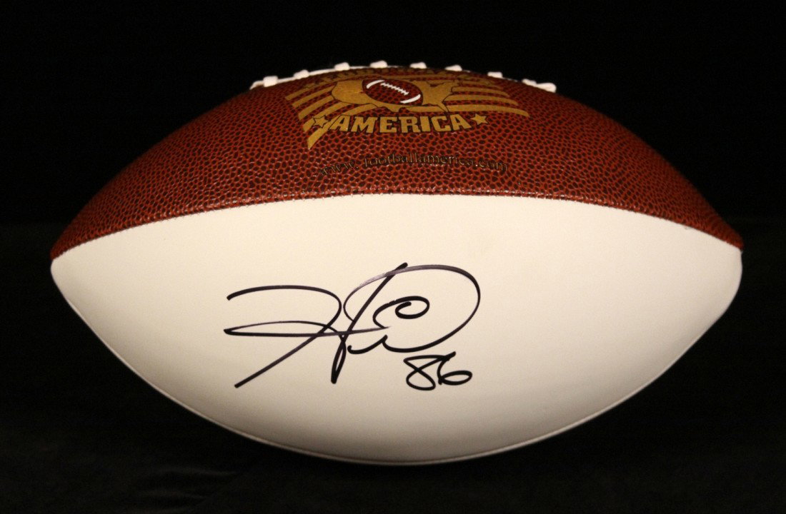 Hines Ward Autographed Football SM21: "Hines Ward Autographed Football SM21. As-Is Condition! SK57NA. One football signed by Hines Ward. Comes with a certificate of authenticity. Thank you for viewing this lot! We are always adding new in