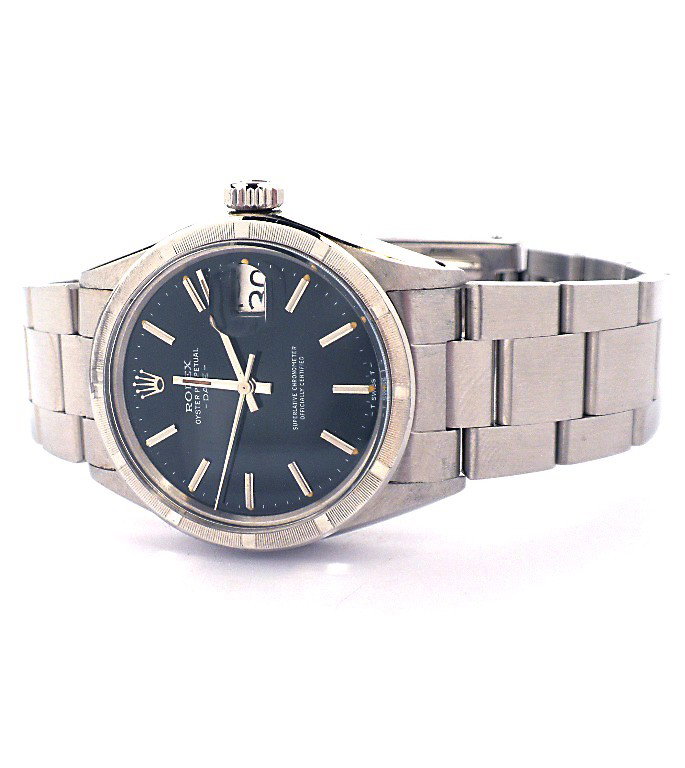 Gents Rolex Date Model Stainless Steel Wristwatch ML40: "Gents Rolex Date Model Stainless Steel Wristwatch ML40. Great Condition! XH1551ND. One gents, hand crafted and machine milled Rolex Date Model wristwatch electronically tested stainless steel. Case: 