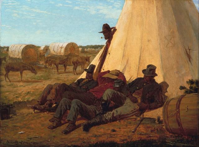 Homer - The Bright Side: Artist: Winslow Homer - Title: The Bright Side - Medium: Fine Art Giclee on Canvas - Image Size: Approximately 23.5 inches x 32 inches - Framed: Unframed on Unstretched Canvas - Biography: Winslow Hom
