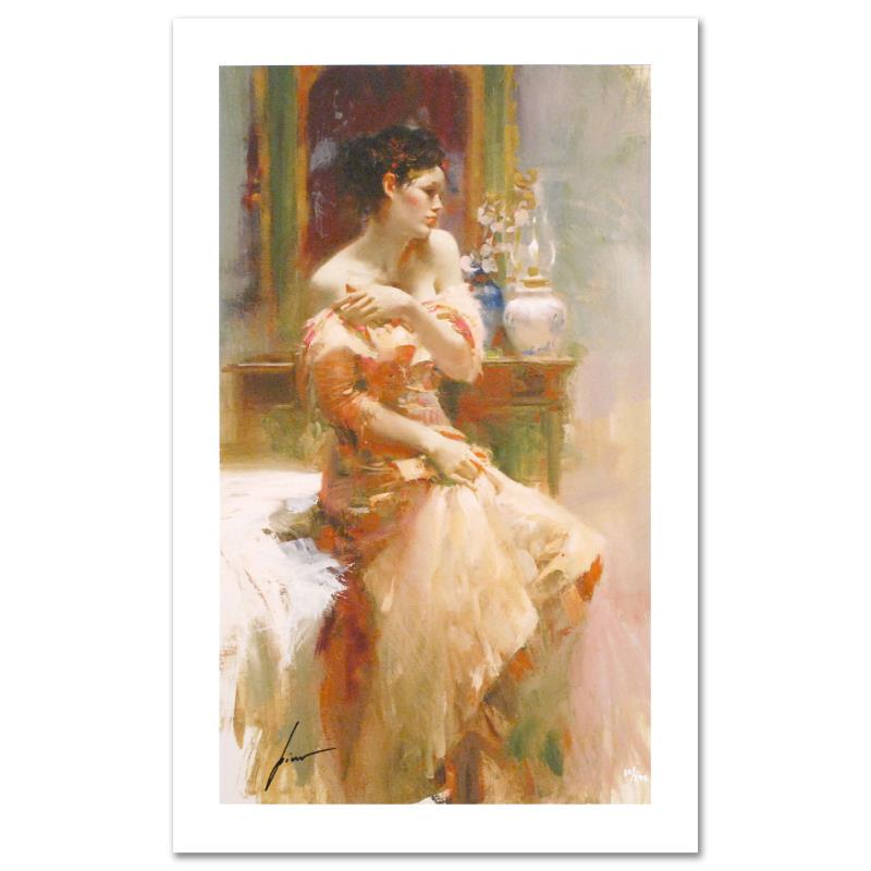 Silk Taffeta by Pino (1939-2010): Silk Taffeta by Pino (1939-2010). "Silk Taffeta" is a limited edition giclee on paper by Pino (1939-2010). The piece comes numbered and is hand signed by the artist. Includes Certificate of Authentici