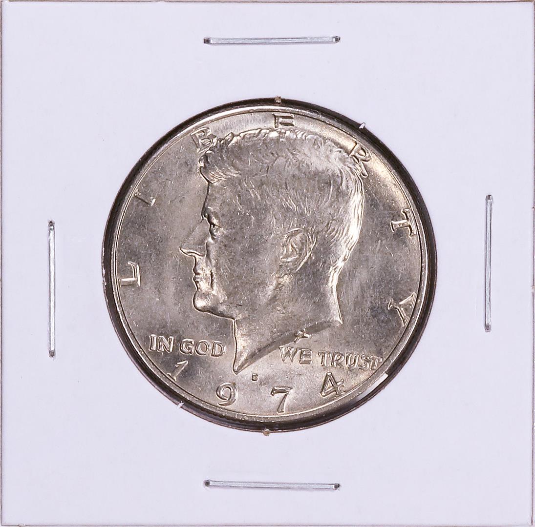 1974 Kennedy Half Dollar Coin: One 1974 Kennedy Half Dollar Coin. Great for any collection!
