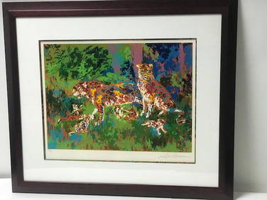 Jaguar Family by LeRoy Neiman (1921-2012) (1 of 4)