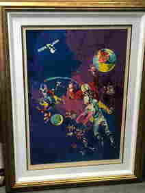 Satellite Football by Leroy Neiman (1 of 3)