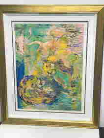 Lion Couple by LeRoy Neiman (1921-2012) (1 of 4)