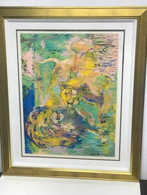 Lion Couple by LeRoy Neiman (1921-2012) (1 of 4)