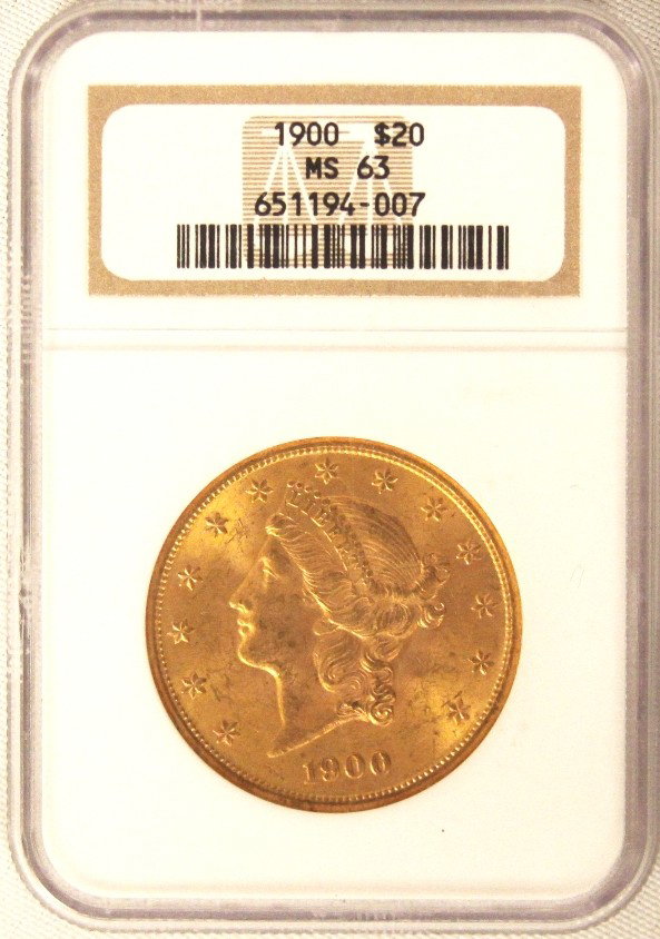 1900 $20 NGC MS63 Liberty Head Double Eagle Gold Coin D: 1900 $20 NGC MS63 Liberty Head Double Eagle Gold Coin DaveF637. As-Is Condition! DP6281ST. 1900 $20 NGC MS63 Liberty Head Double Eagle Gold Coin. Thank you for viewing this lot! We are always adding n