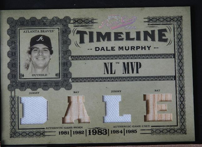 2005 Prime Cuts Dale Murphy Jersey & Bat Card 17/50 C54: 2005 Prime Cuts Dale Murphy Jersey & Bat Card 17/50 C54 As-Is Condition - Thank you for viewing this lot. We are always adding new inventory and new auctions, so check back often. We appreciate your b