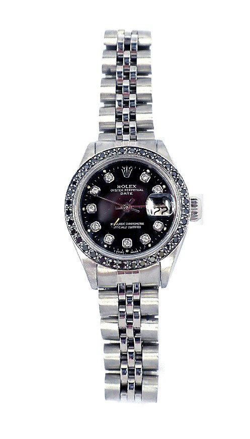 Lady Rolex Stainless Steel Date Model Wristwatch A3578: Lady Rolex Stainless Steel Date Model Wristwatch A3578. Great Condition! CN1181EX. One ladies, hand crafted and machine milled Rolex Date Model Stainless Steel wristwatch electronically tested. Case: 