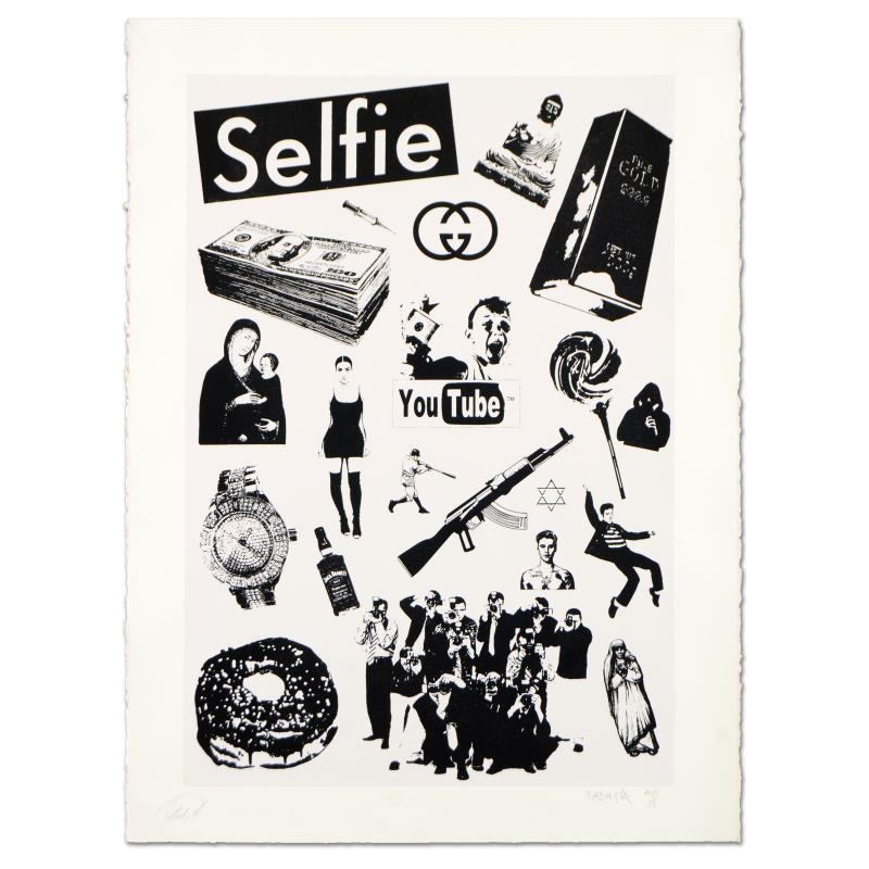 False Idols II by Avocado, Padhia: False Idols II by Avocado, Padhia. "False Idols II: Plastic Jesus" is a limited edition silkscreen on deckle edge paper paper, numbered and hand signed by the artist. Includes Letter of Authenticity.