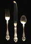 Antique Wallace Sterling Silver Art Noveau "Violet" 3-p
