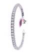 14KT White Gold 5.5ct Diamond Tennis Bracelet FJM1233
