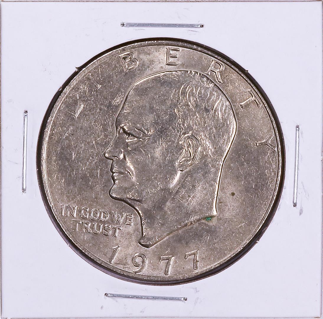 1977 Eisenhower Dollar Coin: One 1977 Eisenhower Dollar Coin. Great for any collection!