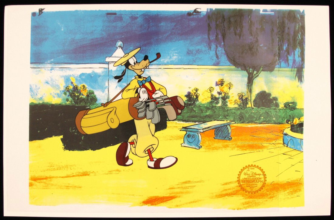 Walt Disney "How to Play Golf" Serigraph Cel DisneySeri: "Walt Disney "How to Play Golf" Serigraph Cel DisneySeri158. Excellent Condition! WW82JC. One original limited edition fine art serigraph cel from Walt Disney's "How to Play Golf". Comes with a certif